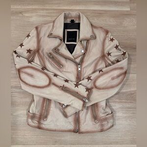 Mauritius Sofia Star Leather Jacket - Genuine Leather